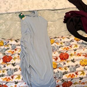 HALARA Soft Blue Dress